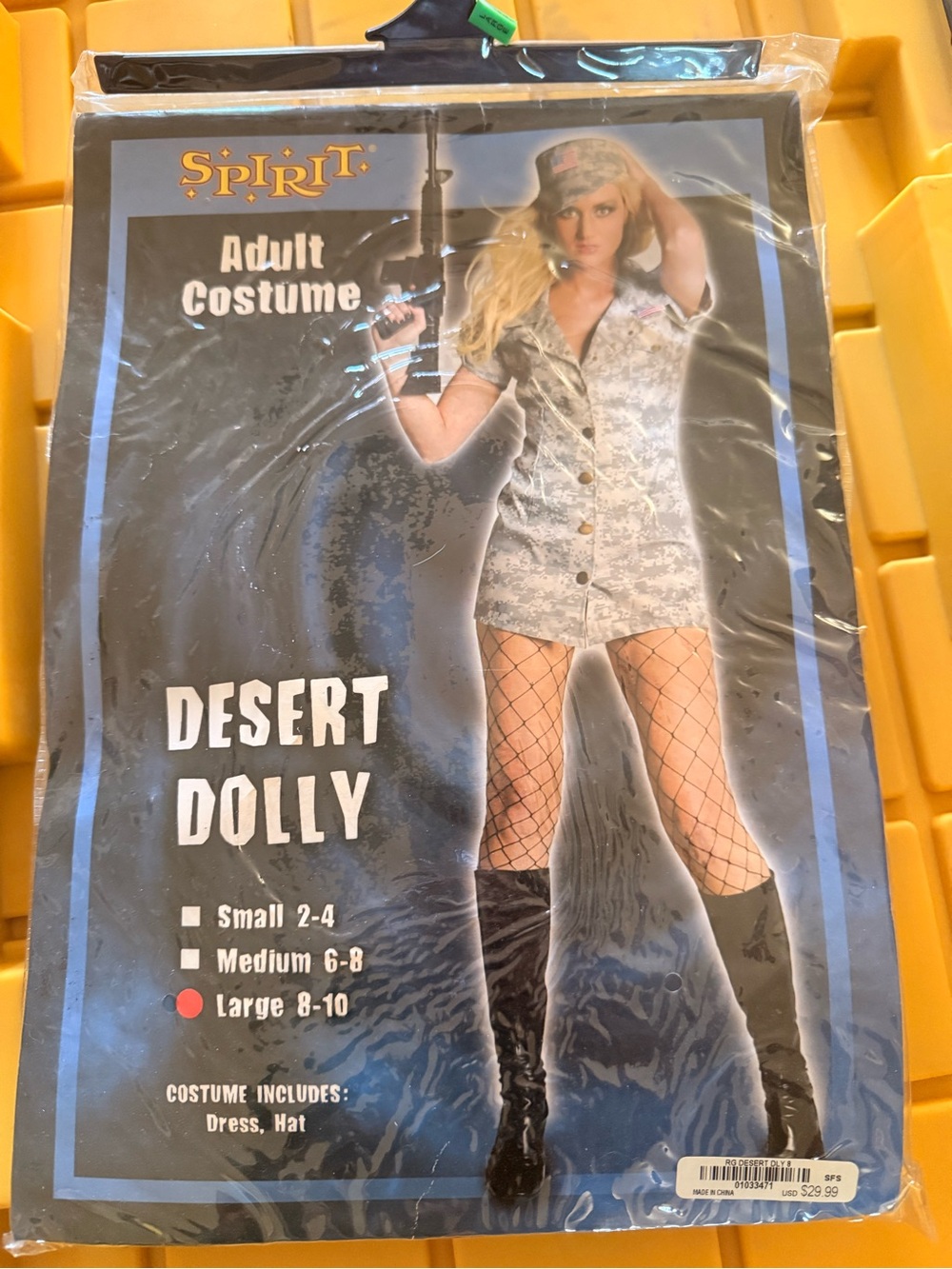 Spirit Desert Dolly Costume in Light Camo and Black